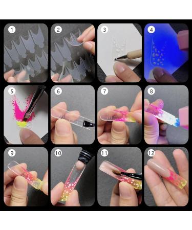 Niceneeded 60 Silicone Dual Nail Shape Stickers - Premium Nail Extension Gel Forms for Quick Dual Nail Structure - Buy Online on GoSupps.com