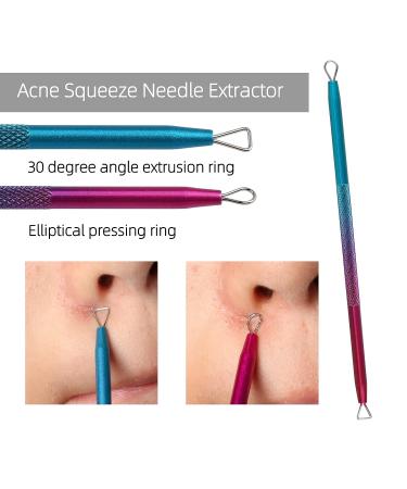 Pimple Popper Tool Kit - Blackhead and Whitehead Remover for Face, Nose, Forehead - Buy Online on GoSupps.com
