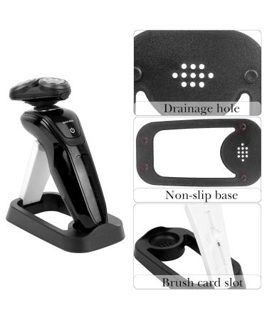 Linkidea Electric Razor Holder for Men - Folding Shaver Storage Stand & Shower Organizer Compatible with Philips 2400 Braun Series 3 5 6 - Stylish Black Design - Buy Online on GoSupps.com