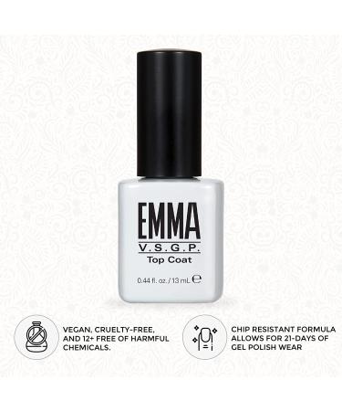 EMMA Beauty Top Coat Treatment - 0.44 fl. oz. | UV/LED Light Cure Gel Polish - Buy Online on GoSupps.com