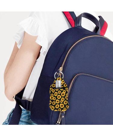 Dreaweet Fashion Hand Sanitizer Holder Keychains Set - Set of 3 Mini Travel Bottle Sleeve Pouch for Women Girls - Mushroom Design - Buy Online on GoSupps.com