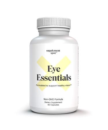 Supplement Spot Eye Essentials for Adults Vitamins & Multi Minerals Supplement w/Vitamin A Bilberry Extract Zinc & Antioxidants for Eye Health (60 Caps.)