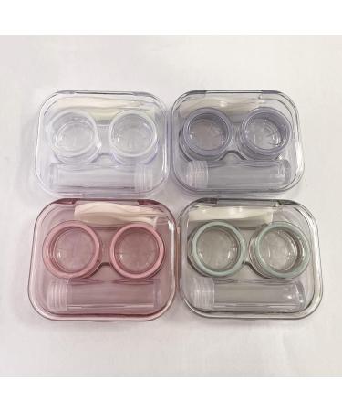 Howinn Travel Contact Lens Covers - Cute & Leakage-Proof Mini Storage Set with Tweezers | Portable Contact Lens ETUI in Pink Green Blue & Violet - Ideal for Office & Daily Use - Buy Online on GoSupps.com