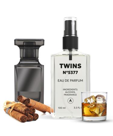 TWINS Impression of Tabaco oud | Unisex Perfume for Women and Men Eau de Parfum | No.5377 | 3.4 Fl Oz / 100 ml Tom Ford Tobacco Oud Impression