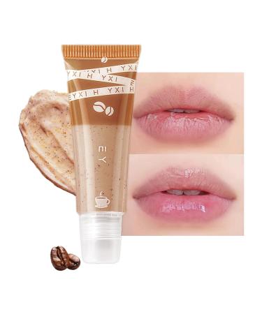 Lip Scrub Care Mask Coffee Flavouring Lips Exfoliator Lip Scrubs Balm Exfoliating Lightening for Dark Lips Natural Nourishing Fades Lip Lines Lip Treatment for Women