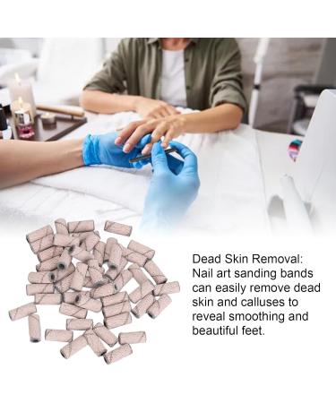 Nail Sanding Bands Dead Skin Removal Multiple Sizes Smoothing Nail Art Sanding Bands with Storage Box for Manicure (Pink) - Buy Online on GoSupps.com