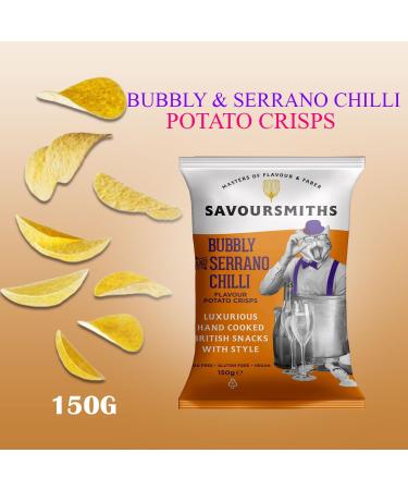Savoursmiths Potato Crisps Gluten Free Pick N Mix | Choose From 5+ Flavours | Italian Cheese & Port Desert Salt & Vinegar Desert Salt Truffle & Rosemary Somerset Cheddar - Pack of 2 x 150g 150 g (Pack of 2) - Buy Online on GoSupps.com