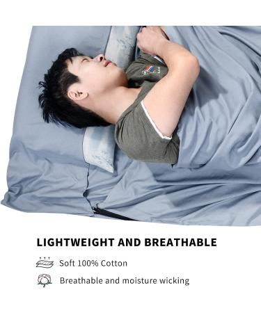 TREKMAN Ultralight Single Sleeping Bag Liner for Adults & Teens - Ideal for Camping & Backpacking - Lightweight & Comfortable Travel Sheet - Buy Online on GoSupps.com