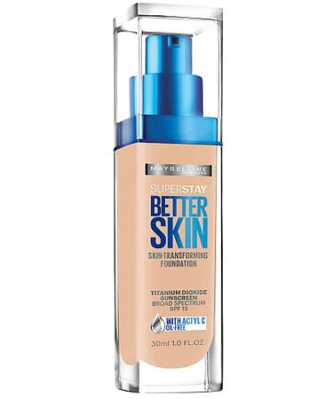 Maybelline New York SuperStay Better Skin Foundation Classic Ivory 1 oz (Pack of 2)