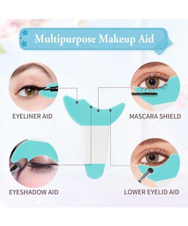 4-Piece Reusable Eyeliner Stencil Set - Silicone Eye Template for Beginners | Perfect Eyeliner Tool for Makeup Training - Green - Buy Online on GoSupps.com