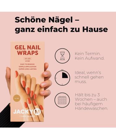  Jacky M JACKY M. Blushing Beauty Pack of 20 Gel Nail Adhesive Films - UV/LED Curing - Buy Online on GoSupps.com