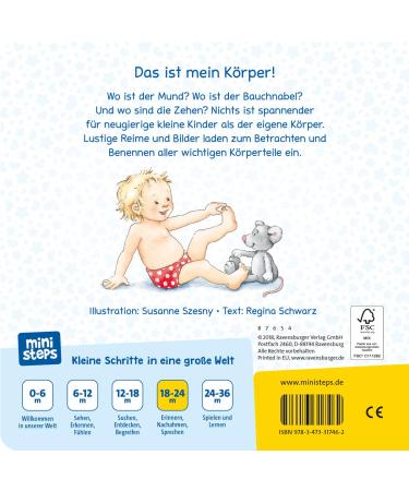 Buy My First Body Book: Eyes Belly & Hands - Cardboard Picture Book for Kids 18+ Months | Ministeps - Buy Online on GoSupps.com