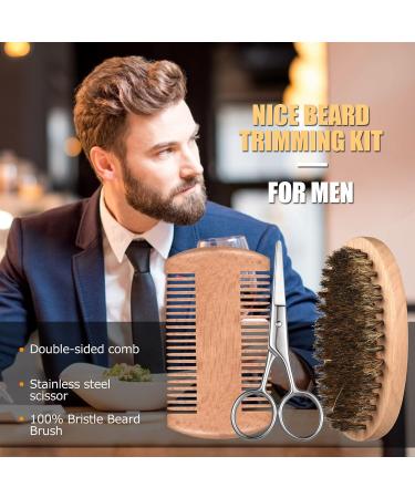 12-in-1 Beard Grooming Kit for Men with Beard Roller, Oil, Shampoo, Conditioner, Brush, Balm, Comb, Scissors - Citric Acid Infused - Gifts for Him - Buy Online on GoSupps.com