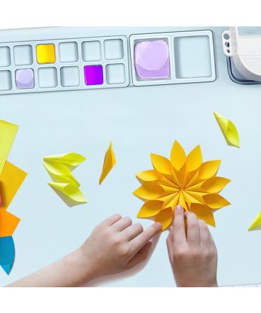 Creator Silicone Craft Mat 20x16 for Resin, Painting, Art - Non-Stick Silicone Sheet for Clay & Play Doh - Includes Cleaning Cup (Blue) - Buy Online on GoSupps.com