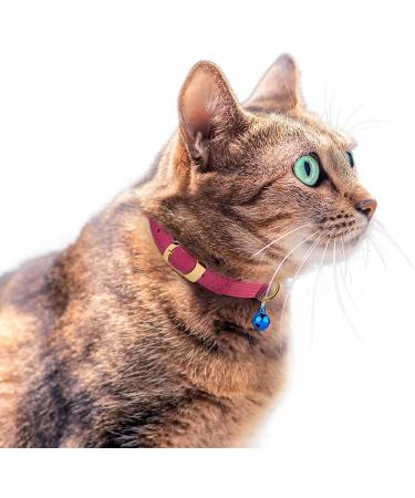 Murom Rolled Leather Cat Collar - Adjustable Safety Collar for Cats - Various Colors Available - Buy Online on GoSupps.com