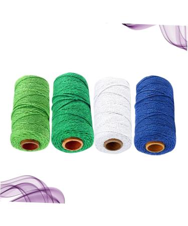 Coheali 12 Rolls Braided Cotton Rope - Natural Cotton Knitting & Macrame Cord for Tinkering - Elastic Ear Cable Fine Rope - Buy Online on GoSupps.com