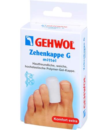 Buy GEHWOL Polymer Gel Toe Cap G Medium - 2 Pcs | Comfort & Protection for Pain Relief | International Shipping Available - Buy Online on GoSupps.com