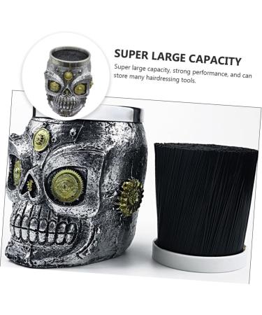 1 Piece Mechanical Skull Hairdressing Holder Hairdressing Tool Storage Stand for Hairdressing Combs Desk Accessories Key Ring Organiser Resin - Buy Online on GoSupps.com