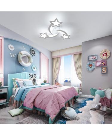 Seamoon Dimmable LED Ceiling Light 30W 3375LM | Modern 3-Light Lamp with Remote/App Control | Perfect for Living Room & Children's Room | 3000K-6500K Adjustable | 50cm - Buy Online on GoSupps.com