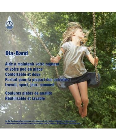 Dia Band for Kids | Comfortable Glucose Sensor Protection Bracelet | Freestyle Libre Medtronic Dexcom Omnipod | Junior XL (21-23 cm) - Buy Online on GoSupps.com