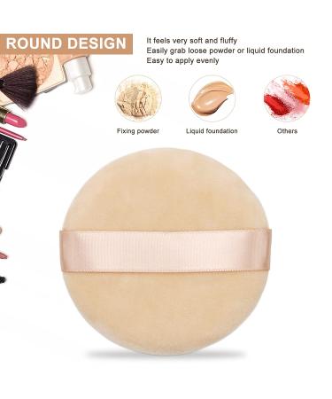 12 Piece Cotton Powder Puff Set - Soft Sponge Velvet Puffs for Loose Body Makeup - Buy Online on GoSupps.com