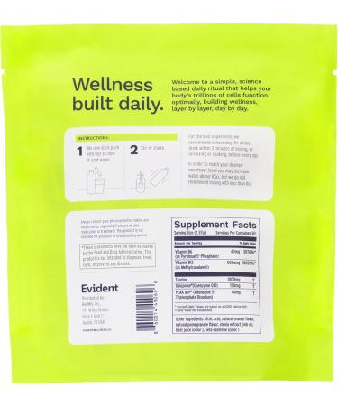 Ageless Energy Powder CoQ10 Supplement w/Taurine Vitamins B6 & B12 & ATP Helps Improve Energy & Heart Function Reduce Muscle Fatigue 30 Stick Packs Orange Pomegranate 2.54 Ounce (Pack of 1) - Buy Online on GoSupps.com