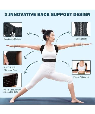 Meltor Posture Correction Back Support for Women - Adjustable & Lightweight Pain Relief for Neck Shoulder & Back - Buy Online on GoSupps.com