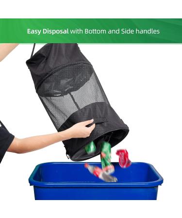 Large Boat Trash Bag with Bottom Zipper Opening - EZAKIE Boat Trash Can for 80+ Cans - Outdoor Boat Garbage Sack Storage Bag - Portable Mesh Fishing Boat Accessories (Black) - Buy Online on GoSupps.com