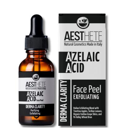 Aesthete Aeshete Azelaic Acid 10% Facial Peeling | 100 ml Rinsing Exfoliator with Fruit Acid Blend | For Oily Skin Combined Sensitive Skin | Anti Dilated Pores Pimples Dyschromia