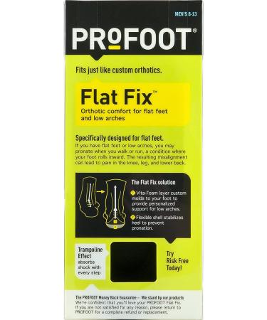 PROFOOT Flat Fix Orthotic Men's Insoles - Support for Flat Feet & Low Arches - Buy Online on GoSupps.com