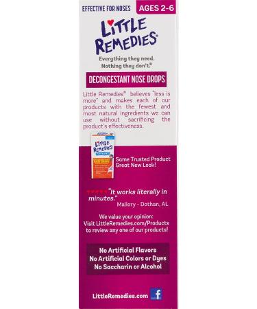 Little Remedies Nasal Decongestant Drops 0.5 oz - Pack of 6 - Buy Online on GoSupps.com
