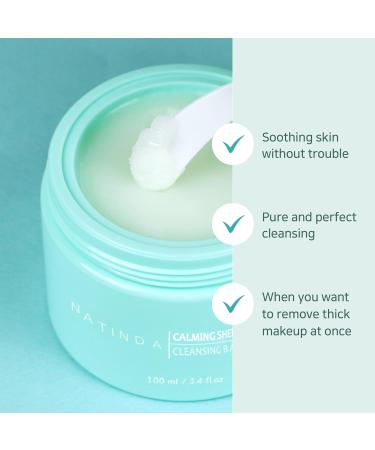 Q.REST NATINDA Centella & Green Tea Extract Cleansing Balm - Moisturizing Melting Balm for Skin & Face Makeup Removal with Niacinamide - Buy Online on GoSupps.com