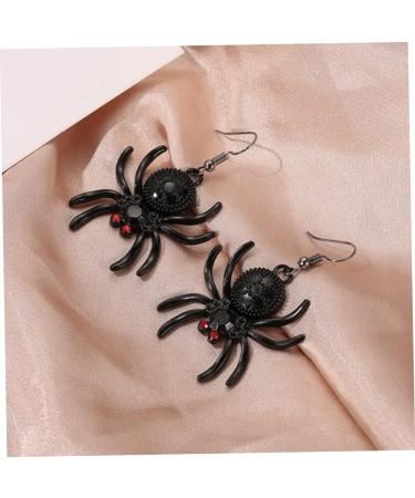 BIUDECO 3 Pairs Spider Eardrops Black Earrings for Men Women - Vintage Halloween Party Supplies - Buy Online on GoSupps.com