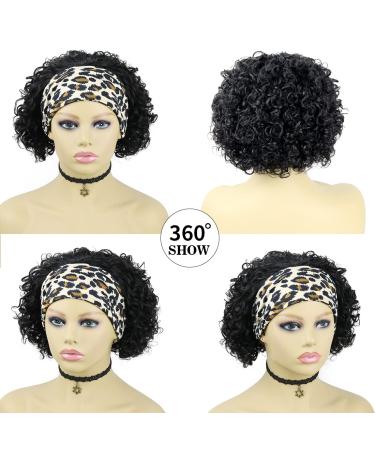 Waveme Human Hair Curly Headband Wig for Black Women - Short Bob Pixie Style in Natural Black - 150% Density - 8 Inch 1B# Color - Buy Online on GoSupps.com