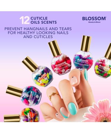 Blossom Hydrating Cuticle Oil with Real Flowers - Grape Scented, 0.42 fl. oz (Pack of 1), Made in USA - Buy Online on GoSupps.com