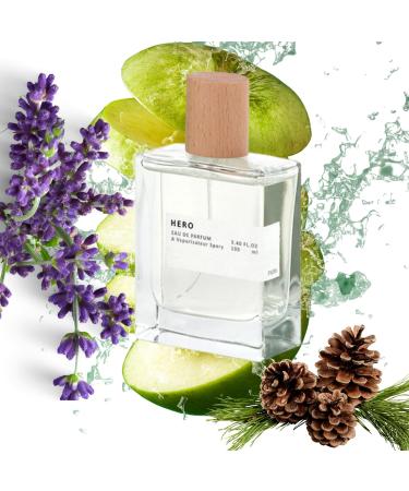 Hero Cologne for Men 3.4oz / 100ml Eau de parfum Long Lasting Fragrance for Men (Oil Concentration 15%) - Buy Online on GoSupps.com