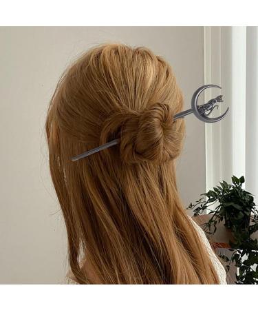 Derwrtup Fashionable Hair forks Cat Moon Fashionable Girls Hair forks Hair Barrette Hair Accessories Hair Ponytail Holders Hair Clips for Prom Wedding  - Buy Online on GoSupps.com