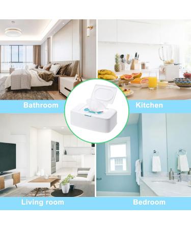 Funmo 2PCS Wet Wipes Dispenser Box - Keep Wipes Fresh at Home, Office, Car - White - Buy Online on GoSupps.com