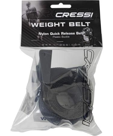 Cressi Nylon Weight Belt with Plastic Buckle in Black - Durable and Secure - Buy Online on GoSupps.com
