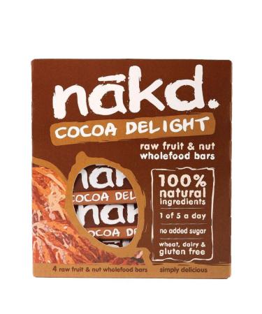 Nakd Nakd Set of 6 packs of 4 x 35 g of cocoa