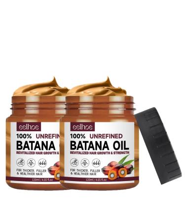 Batana Oil for Hair Growth and Nourishment Natural Batana Oil for Hair Growth for Healthier Thicker Hair Protect and Improve Hair Color Prevent Hair Loss Promotes Hair Strength -120g (2PC)