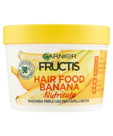 Garnier Garnier Nutrient Fructis Hair Food Mask 3-in-1 Vegan Formula for Dry Hair Banana 490 ml