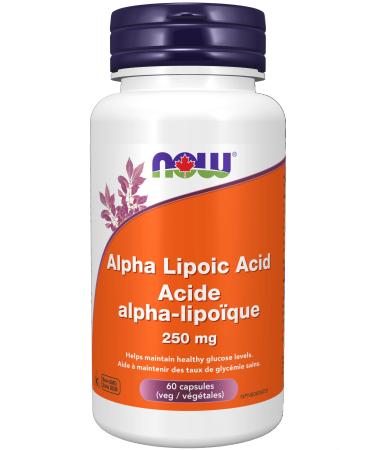 Now Foods Alpha Lipoic Acid 250mg 60vcap Unflavored 60 count (Pack of 1)