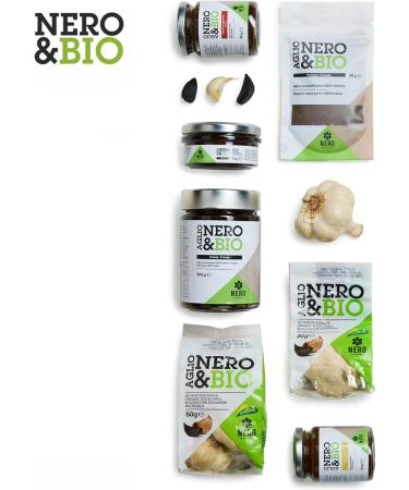 NERO FERMENTO NB Organic black garlic produced with garlic from Voghiera D.O.P. 50 gr (2 ampoules) Made in Italy Unpreserved - Buy Online on GoSupps.com