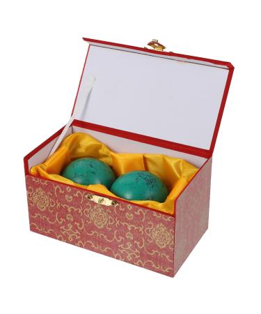 Homsfou 2st turquoise handball handball for massage balls for health exercises massage ball gift turquoise -colored massage balls turquoise handballs vintage China