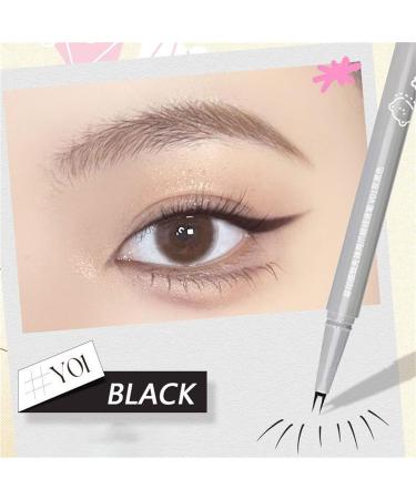 ZXTNVB Double Tip Waterproof Liquid Eyeliner Pencil - Super Slim Eye Liner Pen 2 Pcs Black - Buy Online on GoSupps.com