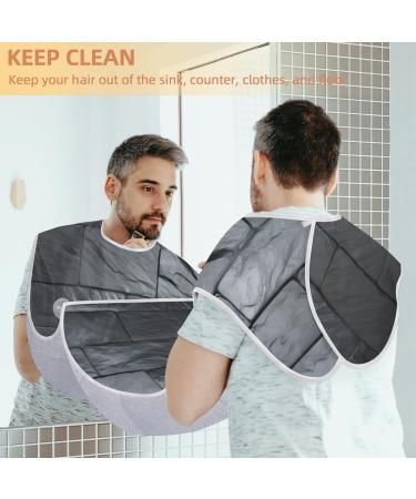 Wall Marble Beard Bib Apron - Men's Shaving Hair Catcher | Perfect Father's Day Anniversary & Christmas Gift - Buy Online on GoSupps.com