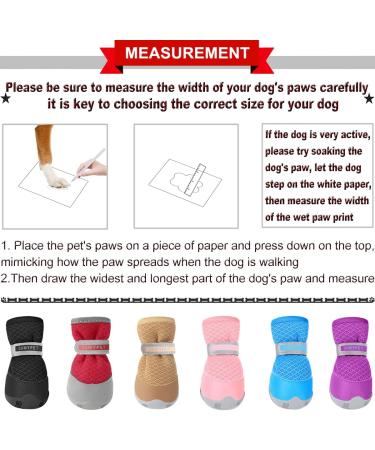 QUMY 2PCS Dog Shoes for Small Dogs Pink Size 3 | Reflective Strip & Anti-Slip Sole | Hot Pavement Summer Boots (Pack of 2) - Buy Online on GoSupps.com