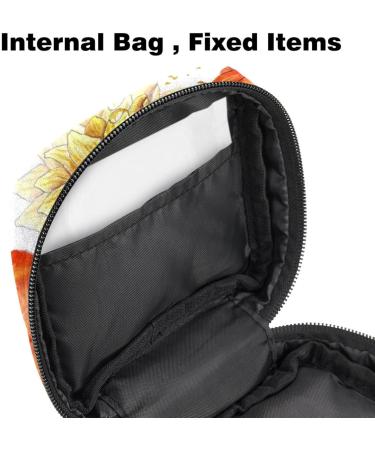 MUOOUM Menstrual Artery Bag - Zipper Women's Bond Bag for Tampons - Eco-Friendly Wood Mushroom & Leaves Design - 4.7x6.6 in - Perfect for Girls - Buy Online on GoSupps.com