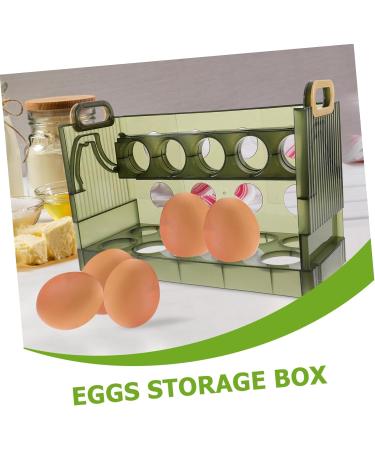 Mikinona Egg Holder Egg Storage Box Plastic Trays s Eggs Holder Egg Tray Egg Box Multi-layer Clamshell - Buy Online on GoSupps.com